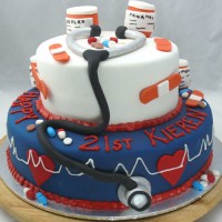 Graduation Cake - Medical Cake